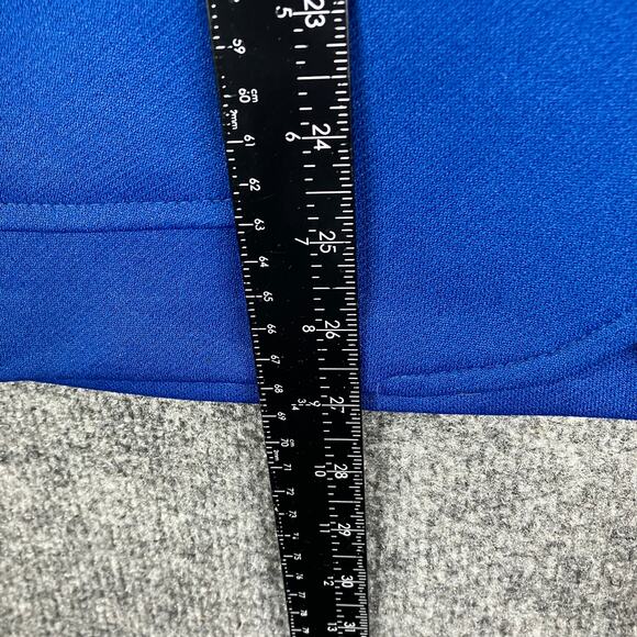 Vintage Jacket Womens Size M Blue Button Front Mod Style Retro 70s Look Blazer - Picture 3 of 6